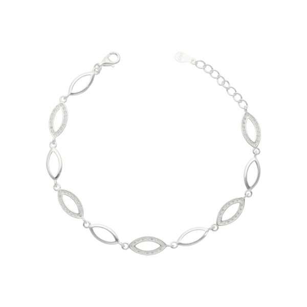 PULSERA CÍRCULOS OVALADOS MICROCIRCÓN