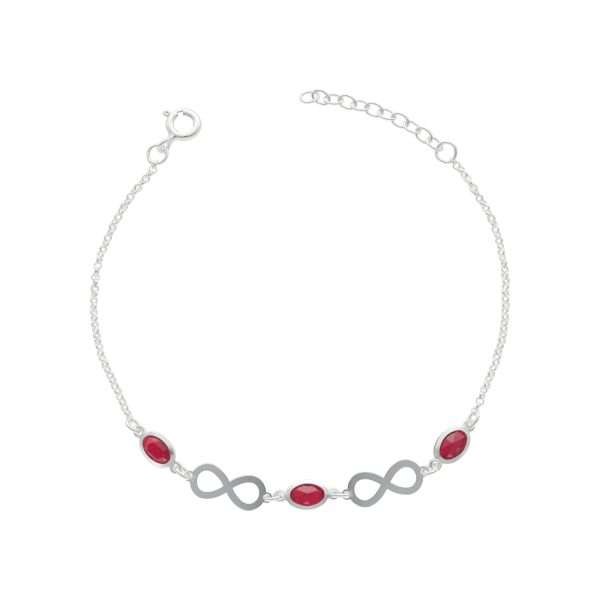 PULSERA CIRCÓN ROJO INFINITO