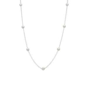 COLLAR ROLO CON BOLITAS 4 MM