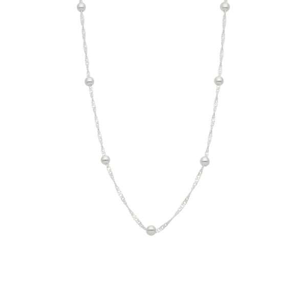 COLLAR SINGAPUR CON BOLITAS 4 MM