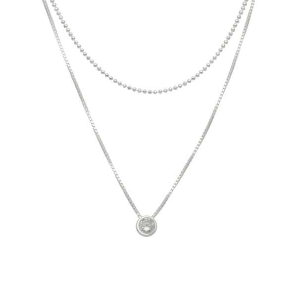 COLLAR DOBLE, PUNTITOS, PUNTO DE LUZ