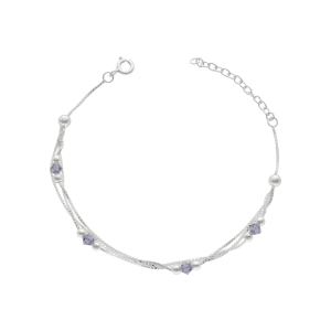 PULSERA VENECIANA TRIPLE CIRCONES