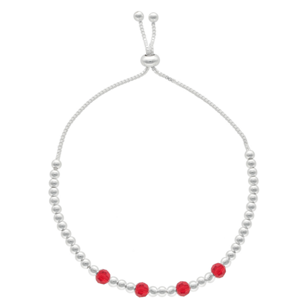 PULSERA AJUSTABLE BOLITAS CON CIRCONES - Imagen 3