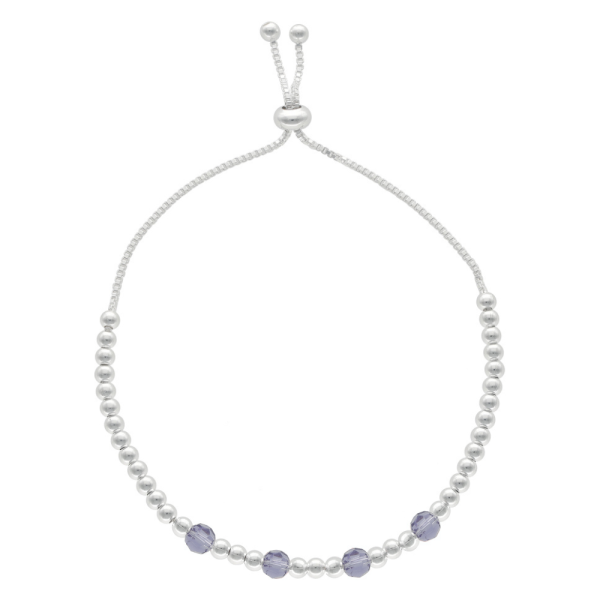 PULSERA AJUSTABLE BOLITAS CON CIRCONES - Imagen 2