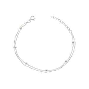 PULSERA DOBLE PELOTITAS GRUMET