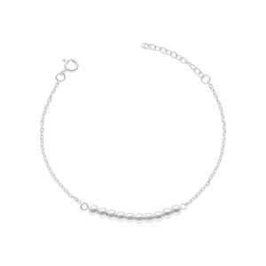 PULSERA BOLITAS 4 MM CADENA LIMADA