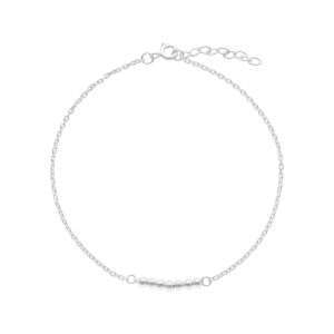 TOBILLERA LIMADA BOLITAS 3 MM.