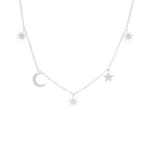 COLLAR ESTRELLA, LUNA COLGANTE