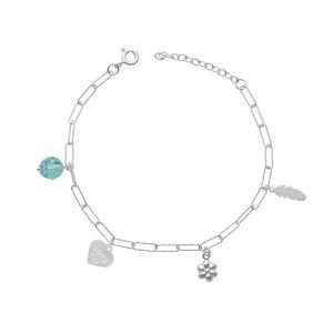 PULSERA LIMADA COLGANTES VARIOS