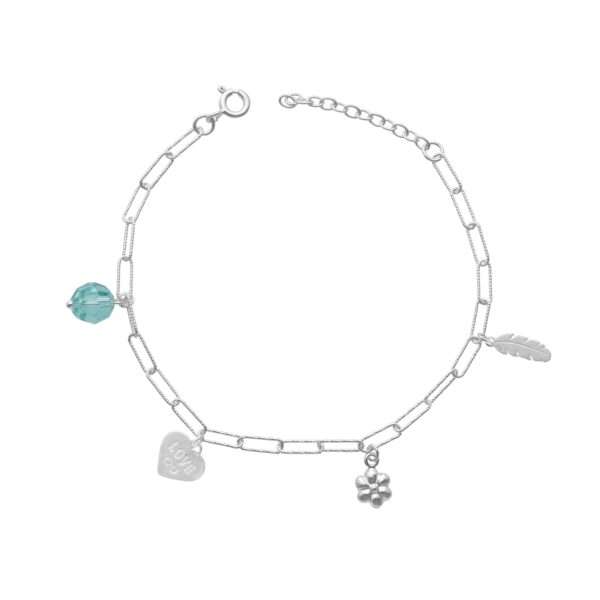 PULSERA LIMADA COLGANTES VARIOS