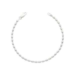 PULSERA BOLAS LISAS OVALADAS 2.3 MM