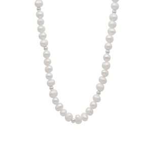 COLLAR PERLA DE RÍO 5 MM BOLITA DE PLATA 3 MM