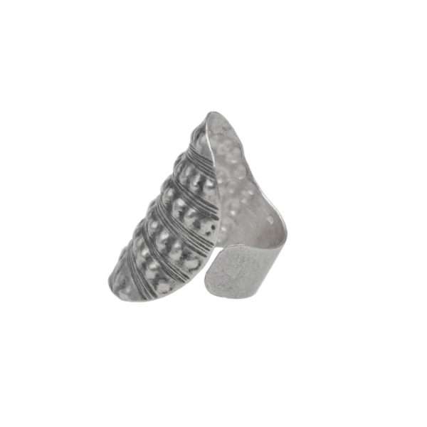 ANILLO AJUSTABLE LÍNEAS Y PUNTOS HECHO A MANO - Imagen 2