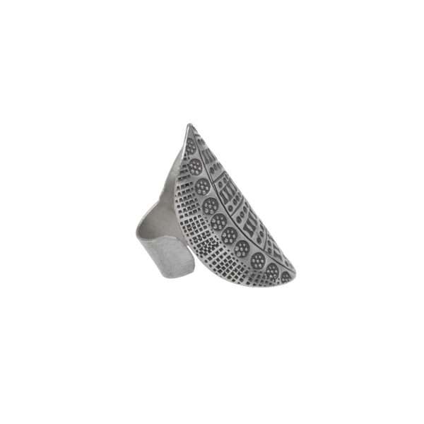 ANILLO AJUSTABLE DISEÑO ÉTNICO HECHO A MANO - Imagen 2