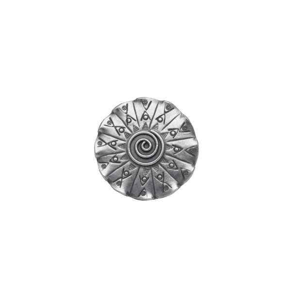 ANILLO AJUSTABLE CÍRCULO CON ESPIRAL HECHO A MANO