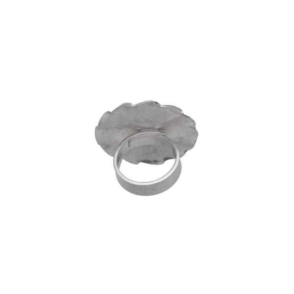 ANILLO AJUSTABLE CÍRCULO CON ESPIRAL HECHO A MANO - Imagen 2