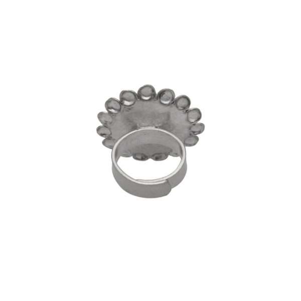 ANILLO AJUSTABLE ROSETA HECHO A MANO - Imagen 2