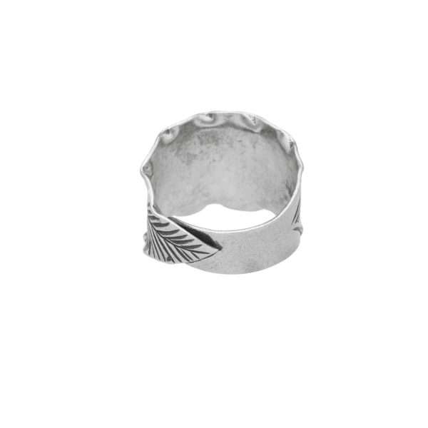ANILLO AJUSTABLE HOJA HECHO A MANO - Imagen 2