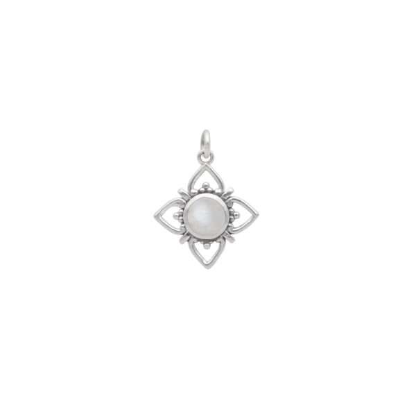 COLGANTE FLOR DE LOTO PIEDRA NATURAL