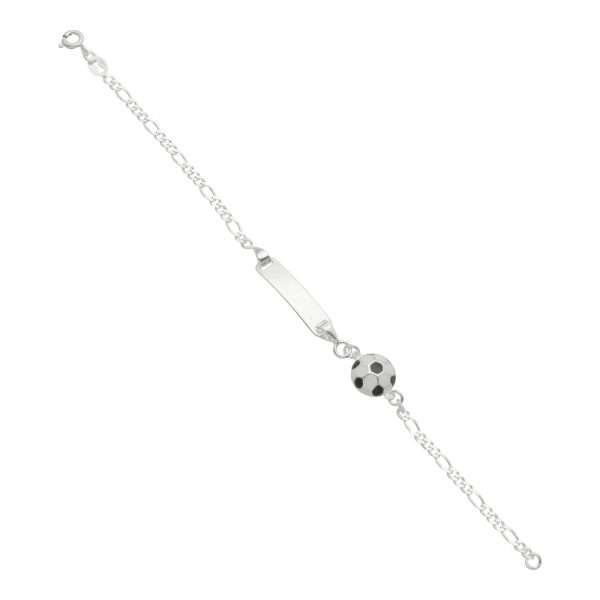 PIOCHA RECTANGULAR NIÑO PELOTA ESMALTADO