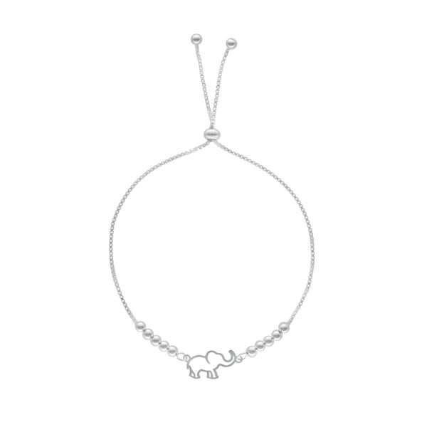 PULSERA AJUSTABLE ELEFENTE CON BOLITAS