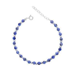 PULSERA OJO TURCO BOLA DE PLATA