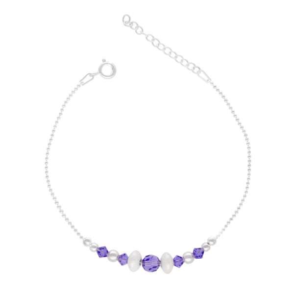 PULSERA CIRCÓN BOLA SATINADA