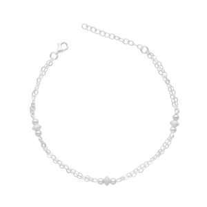 PULSERA DOBLE, BOLITAS SATINADAS