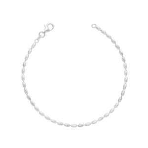 PULSERA BOLA OVALADA DIAMANTADA 2 MM