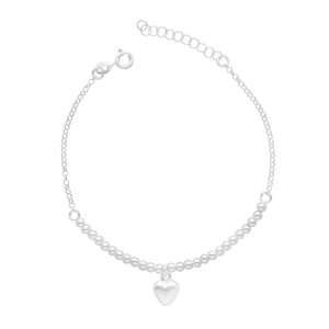 PULSERA BOLITA CORAZÓN INFLADO