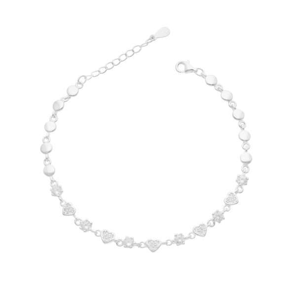 PULSERA CORAZÓN CON CIRCONES