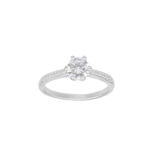 ANILLO SOLITARIO CON MICROCIRCÓN