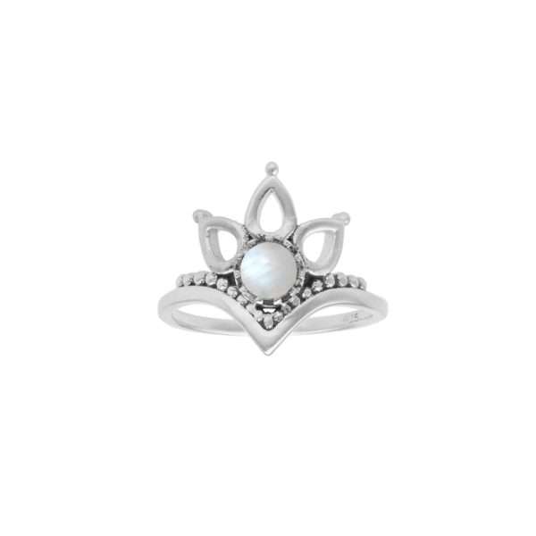 ANILLO CORONA FLOR DE LOTO - Imagen 2