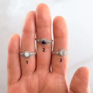ANILLO CIRCULAR PIEDRA NATURAL