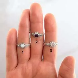 ANILLO CIRCULAR PIEDRA NATURAL