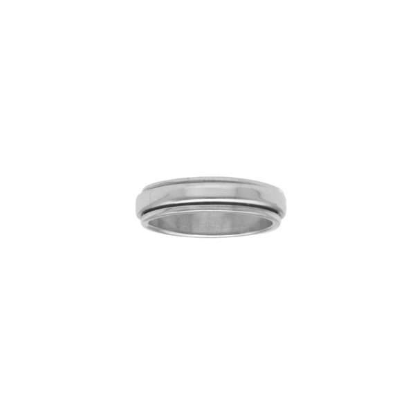 ANILLO ANTIESTRÉS LISO PLATA ENVEJECIDA