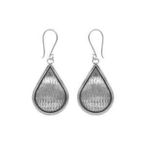 ARO LARGO GOTA DISEÑO HECHO A MANO