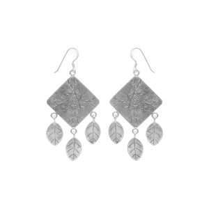 ARO LARGO ROMBO DISEÑO HOJAS