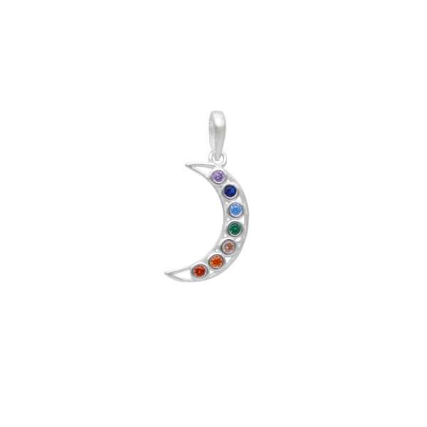 COLGANTE LUNA SIETE CHAKRAS