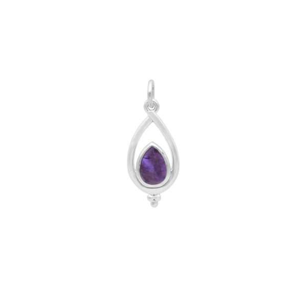 COLGANTE GOTA PIEDRA NATURAL - Imagen 2