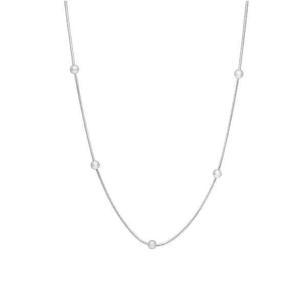 COLLAR COLA DE TOPO CON BOLITAS 3 MM