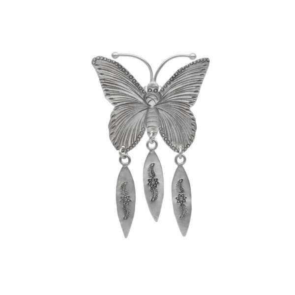 COLGANTE MARIPOSA CON HOJAS HECHO A MANO