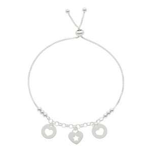 PULSERA AJUSTABLE CORAZÓN ESTRELLA