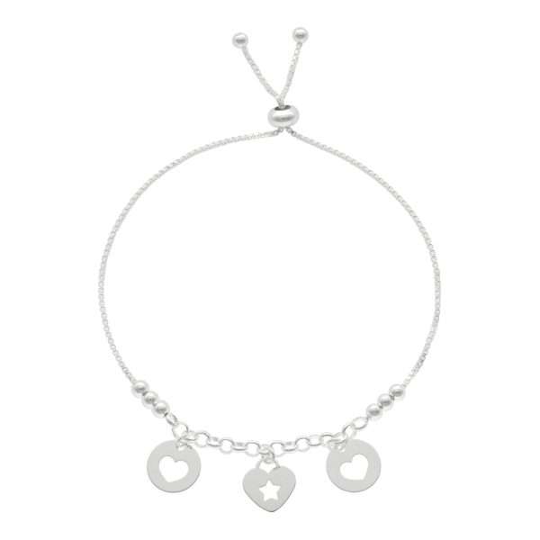 PULSERA AJUSTABLE CORAZÓN ESTRELLA