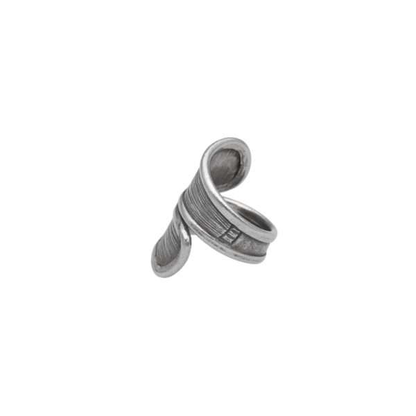 ANILLO AJUSTABLE ENVOLVENTE LINEAS HECHO A MANO - Imagen 2