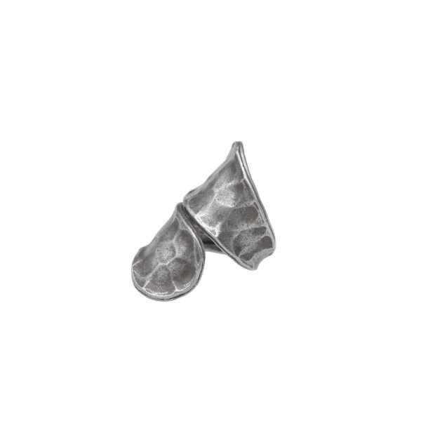 ANILLO AJUSTABLE ENVOLVENTE MARTILLADO HECHO A MANO - Imagen 2