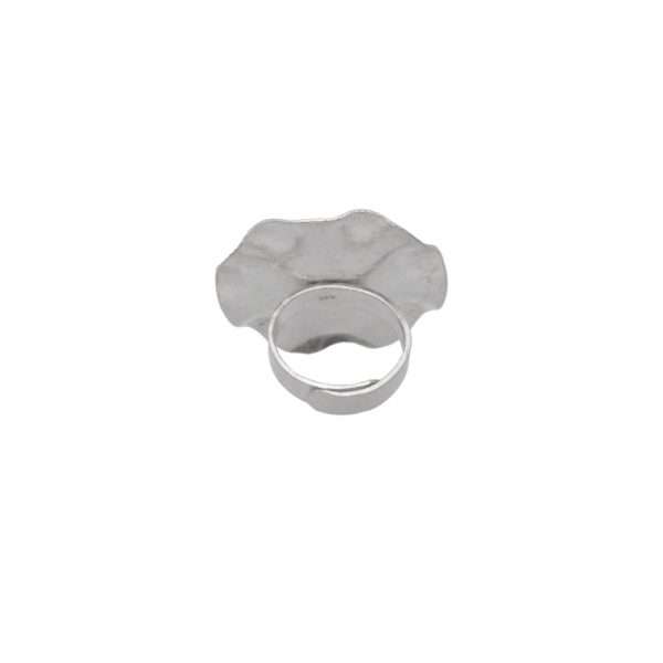 ANILLO AJUSTABLE CÍRCULO CON ESPIRAL HECHO A MANO - Imagen 2