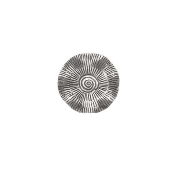 ANILLO AJUSTABLE CÍRCULO CON ESPIRAL HECHO A MANO