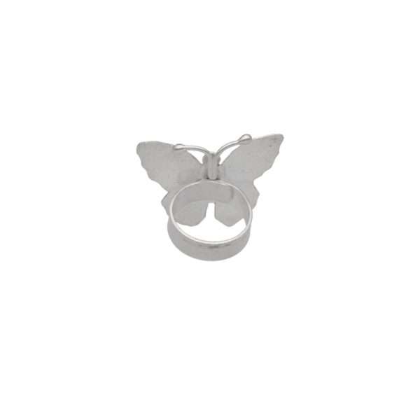 ANILLO AJUSTABLE MARIPOSA HECHO A MANO - Imagen 2