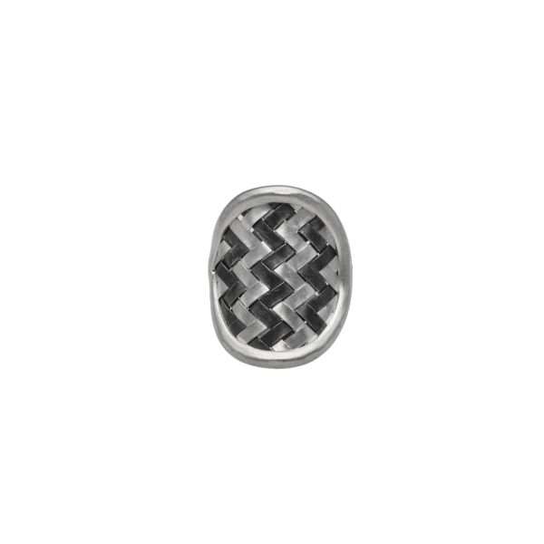 ANILLO AJUSTABLE OVALADO TEJIDO HECHO A MANO